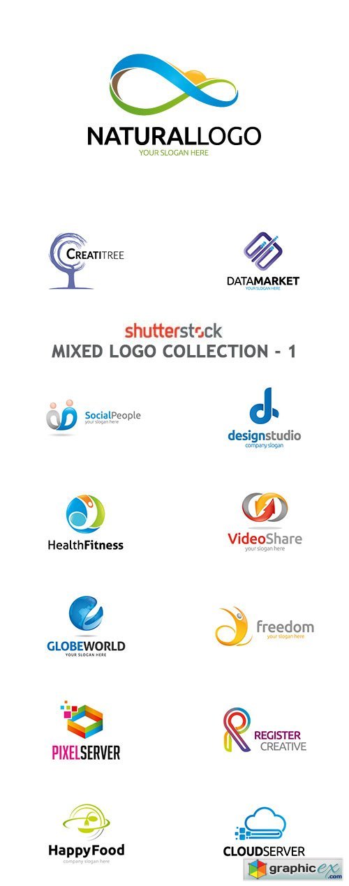 Mixed Logo Collection - 1 - 25xEPS