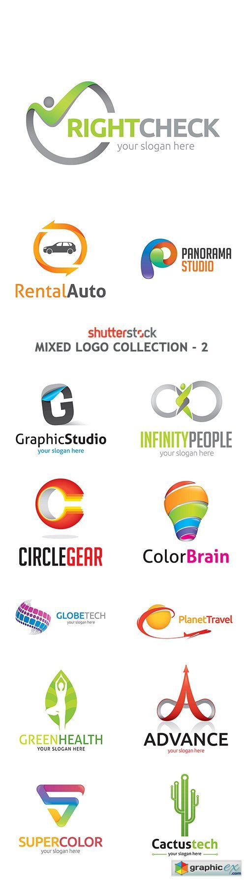 Mixed Logo Collection - 2 - 25xEPS