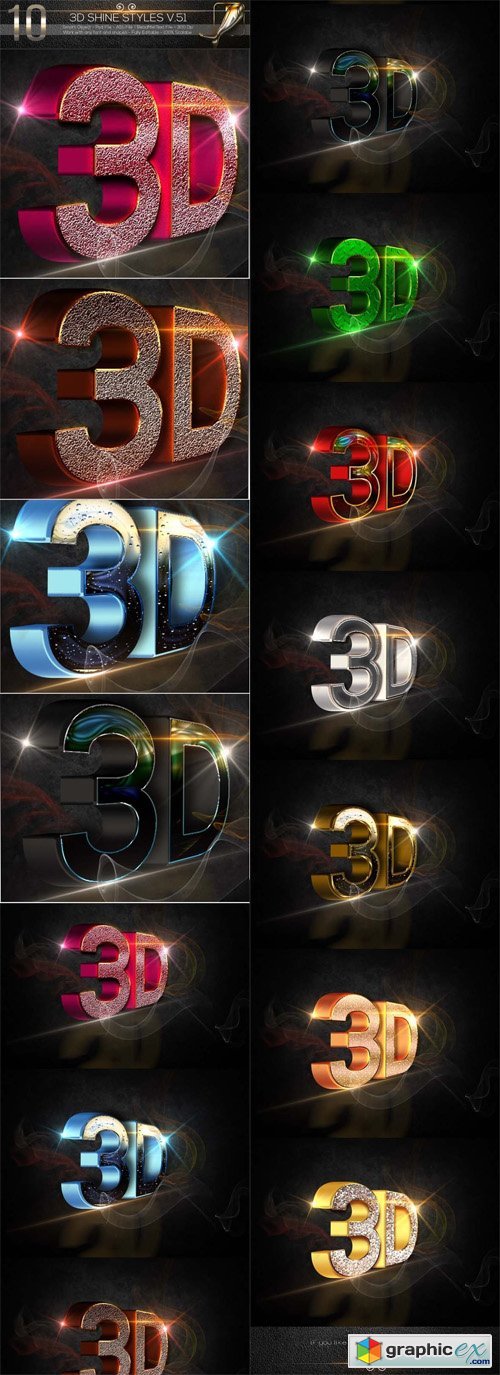 10 3D Text Style V.51Des