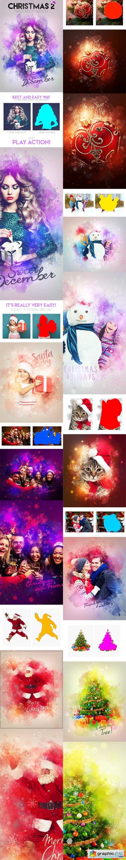 christmas 2 photoshop action download