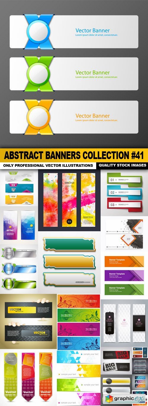 Abstract Banners Collection #41 - 20 Vectors