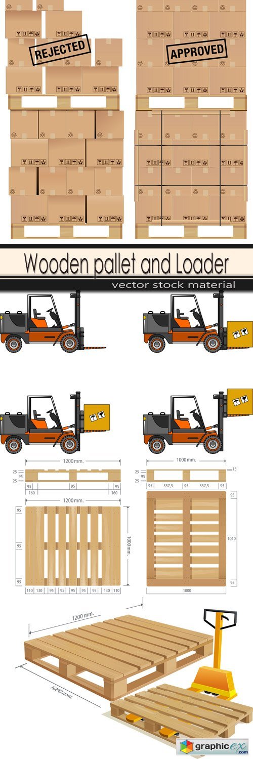 Wooden pallet and Loader