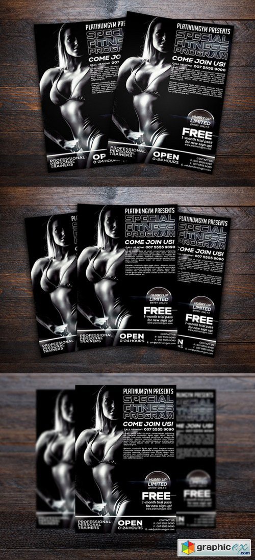 Gym and Fitness Sports Flyer