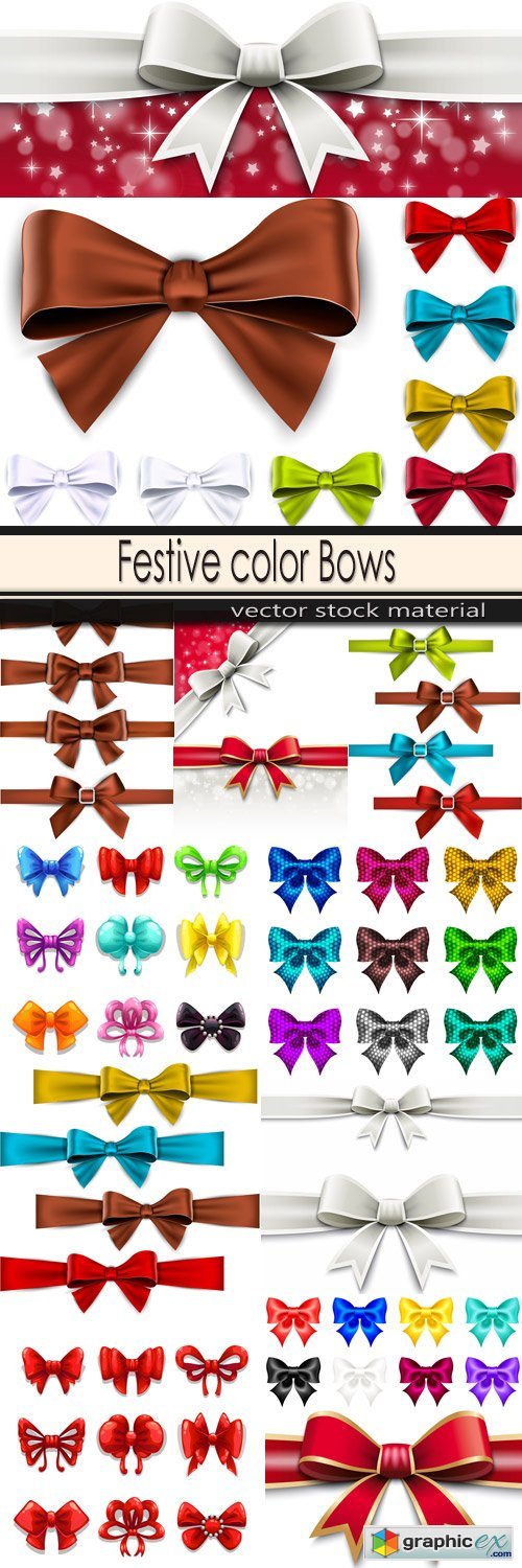 Festive color Bows