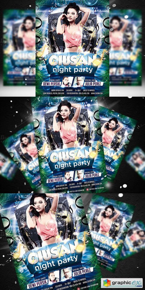 Ciusan Night Party Flyer Template