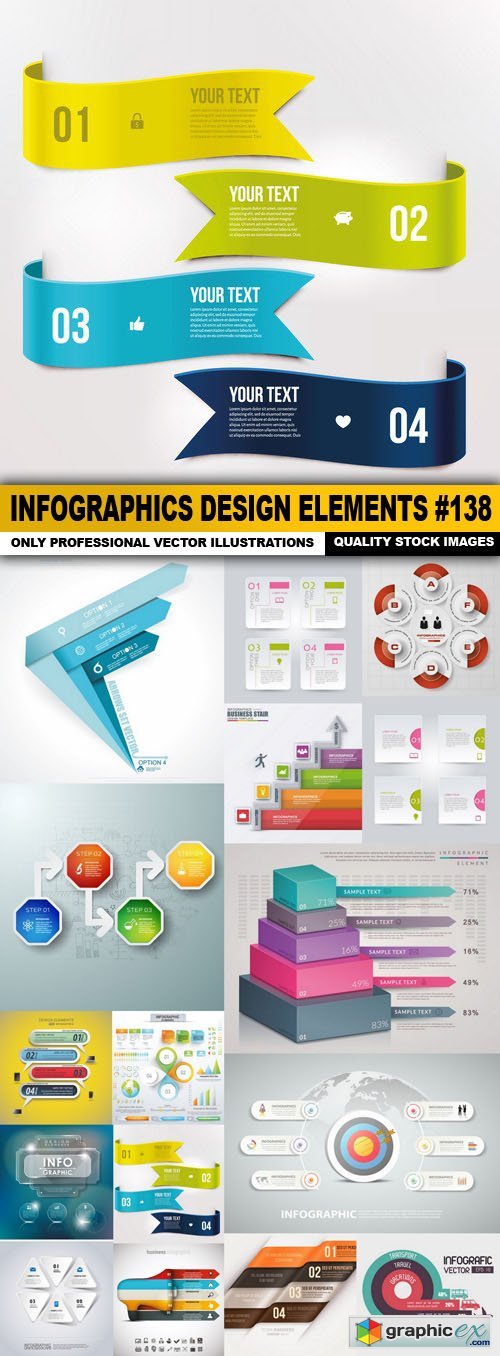 Infographics Design Elements #138 - 16 Vector