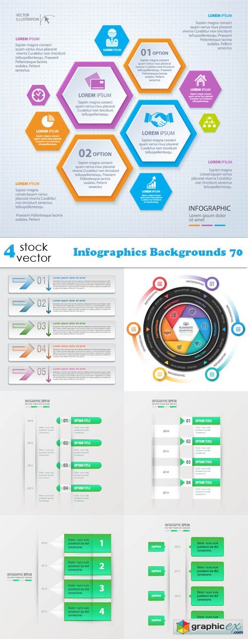 Vectors - Infographics Backgrounds 70