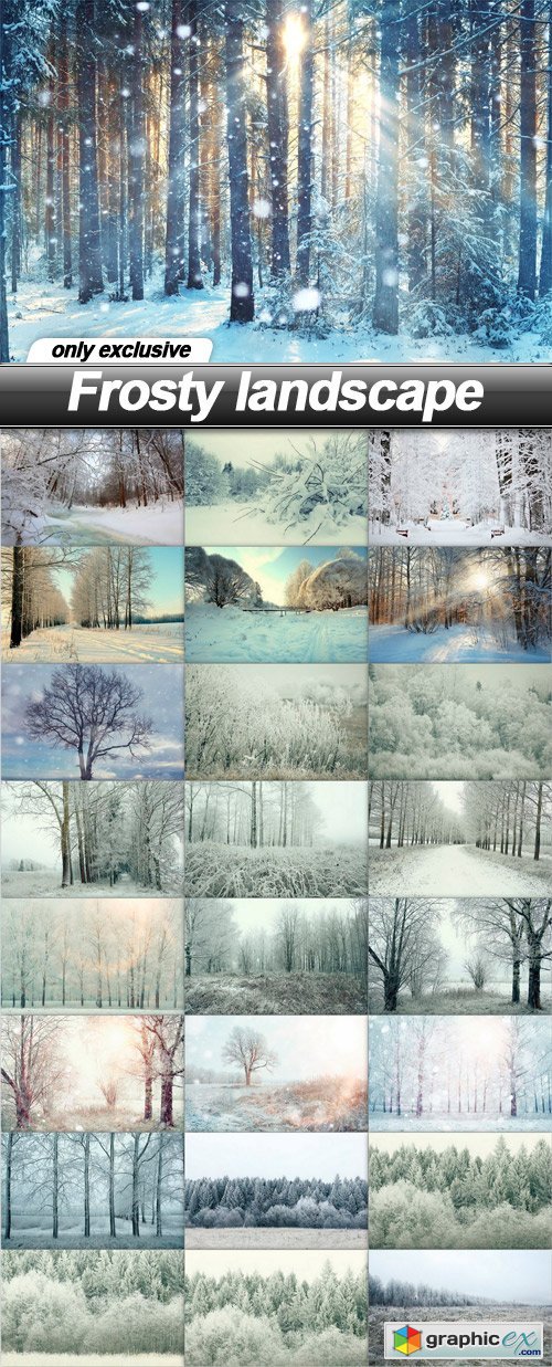 Frosty landscape - 25 UHQ JPEG