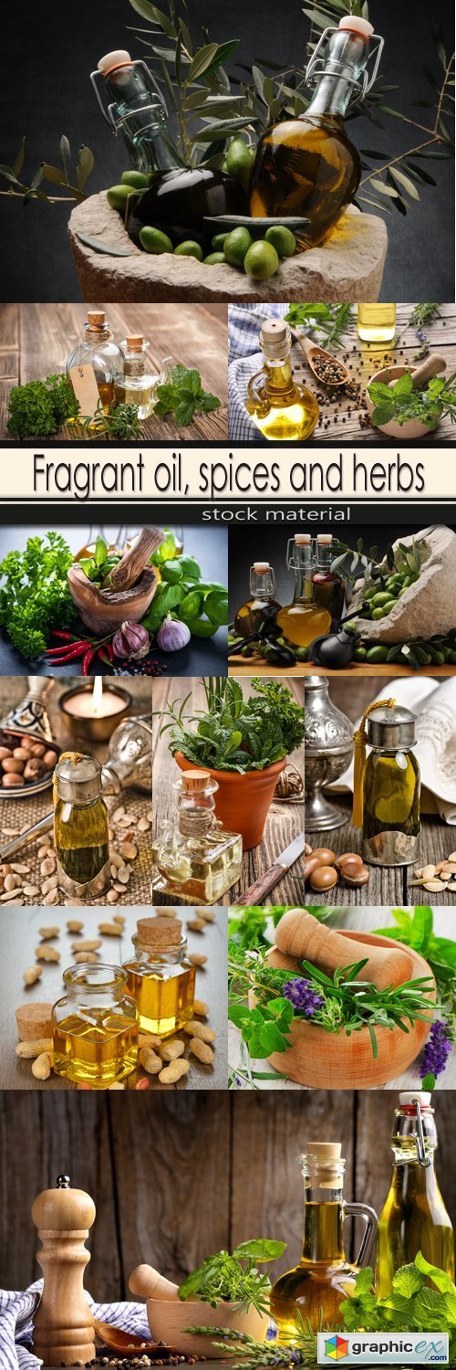 Fragrant oil, spices and herbs