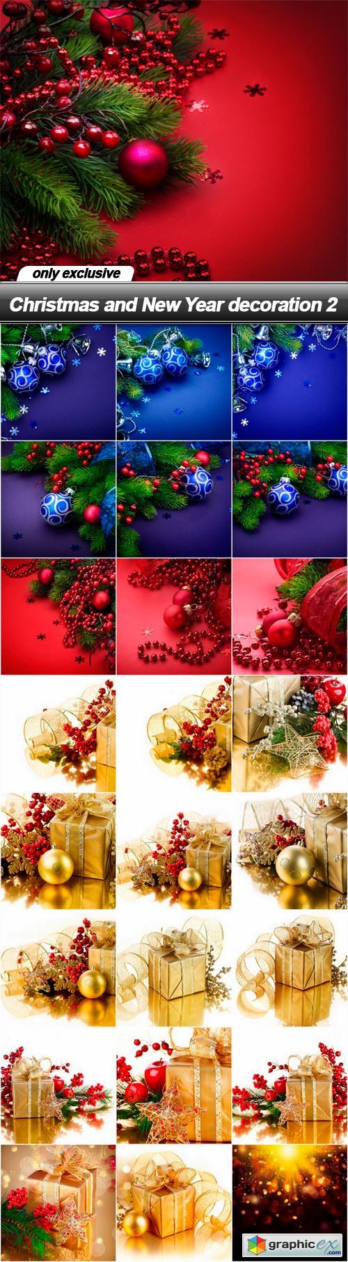 Christmas and New Year decoration 2 - 25 UHQ JPEG