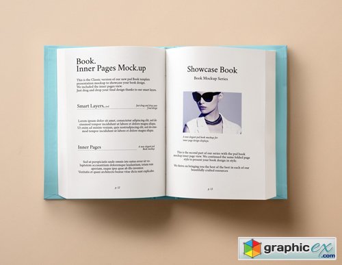 Psd Hardback Book Inner Mockup