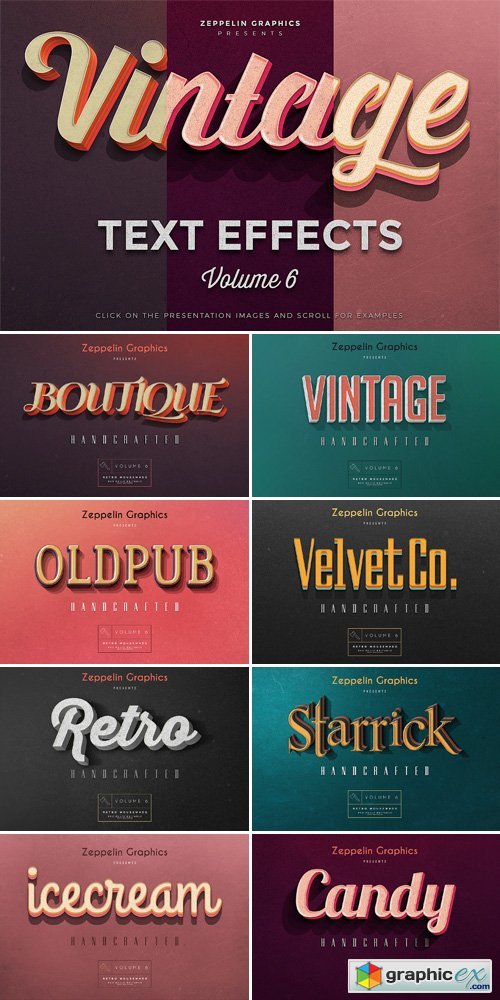 Vintage Text Effects Vol.6