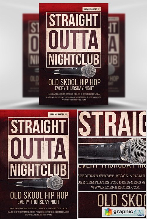 Straight Outta Flyer Template