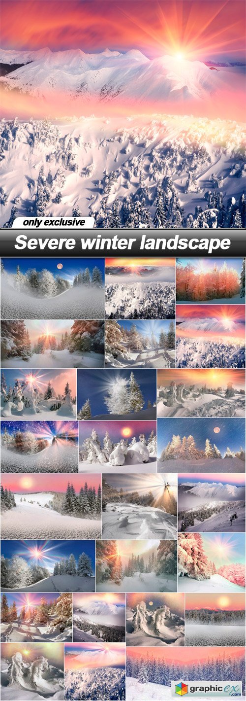 Severe winter landscape - 25 UHQ JPEG