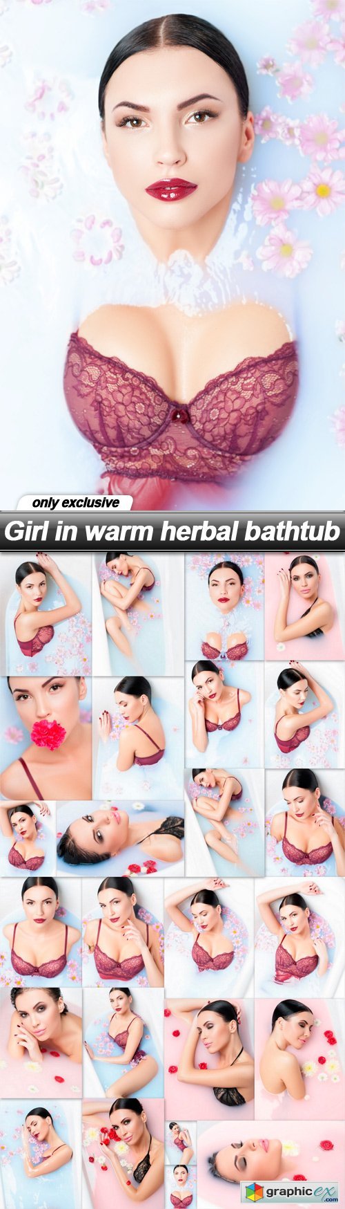 Girl in warm herbal bathtub - 25 UHQ JPEG