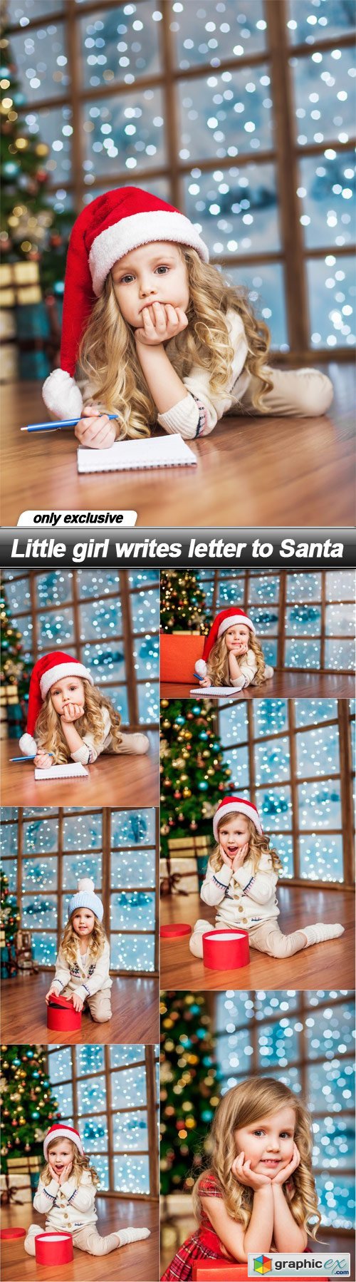 Little girl writes letter to Santa - 6 UHQ JPEG