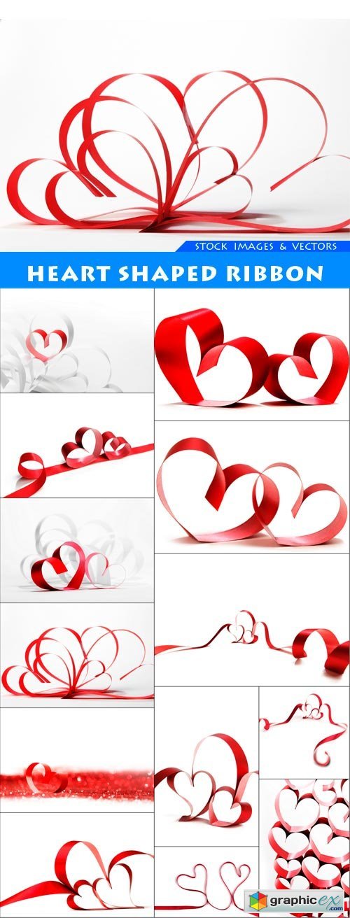 Heart shaped ribbon 13X JPEG