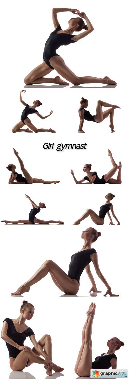 Girl gymnast, athlete