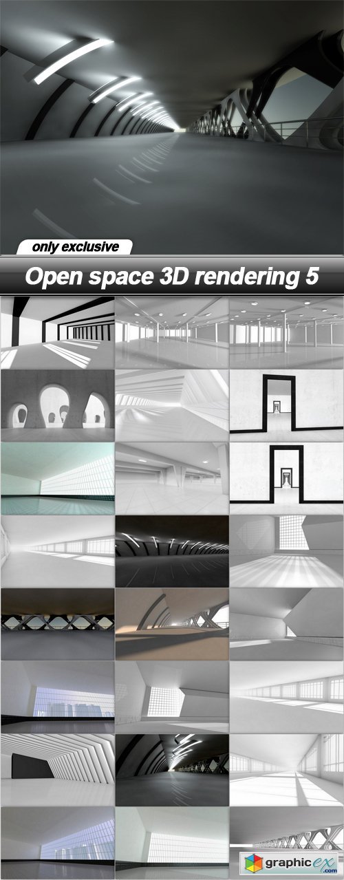 Open space 3D rendering 5 - 25 UHQ JPEG