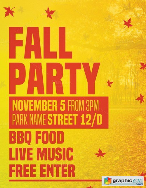 Fall Party Flyer