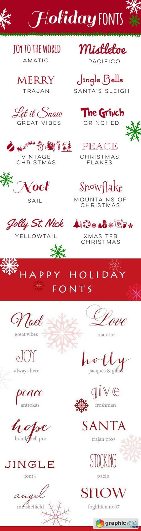 24 Happy Holiday Fonts