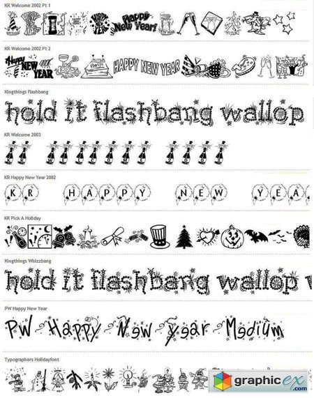 9 New Year 2016 Fonts
