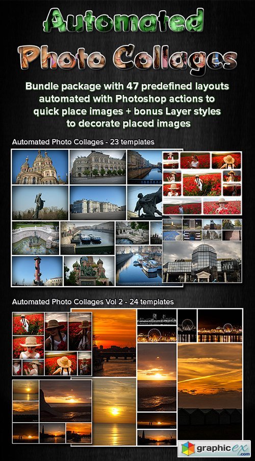 Automated Photo Collages Bundle