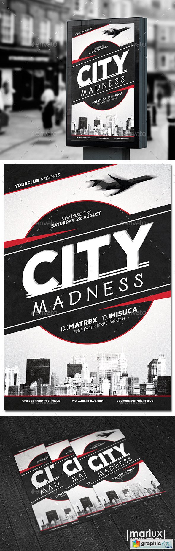 City Madness Party Flyer
