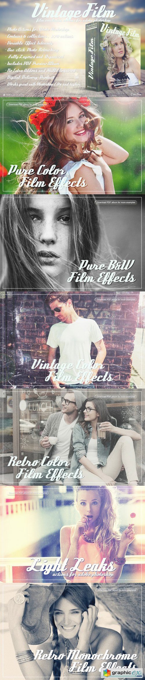 Actions for Photoshop / Vintage Film
