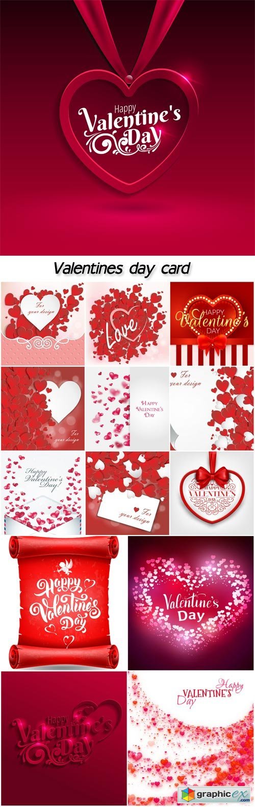 Heart label from paper, valentines day card, vector background