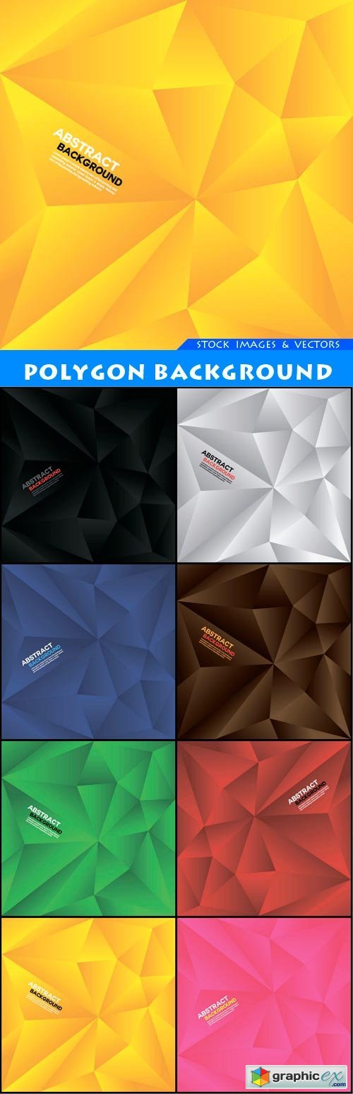 Polygon background 8X EPS