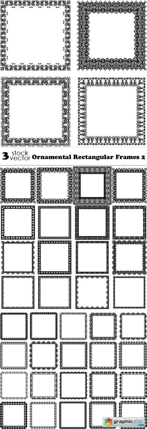 Vectors - Ornamental Rectangular Frames 2