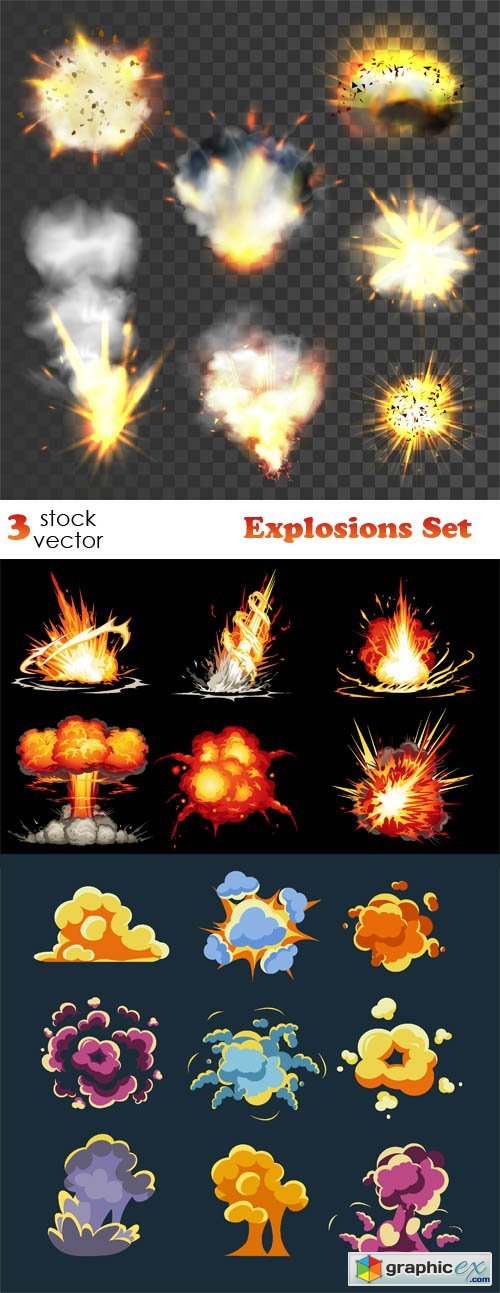 Vectors - Explosions Set
