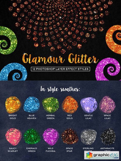 Glamour Glitter Photoshop Styles