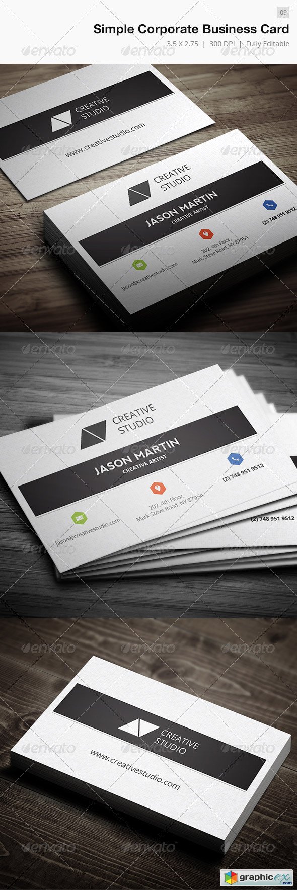 Clean Corporate Business Card - 09