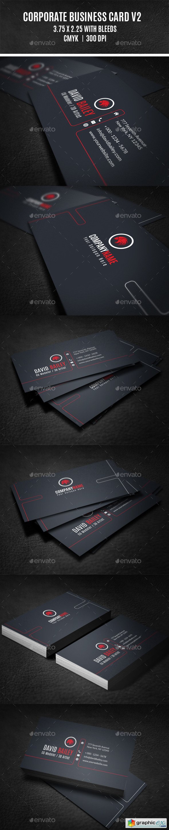 Corporate Business Card V2 9193675