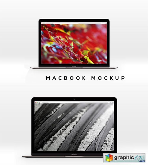  MacBook Presentation Mock-up Template