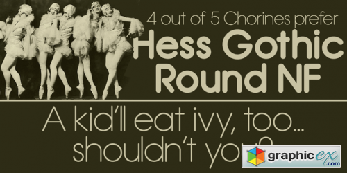 Hess Gothic Round NF Font Family