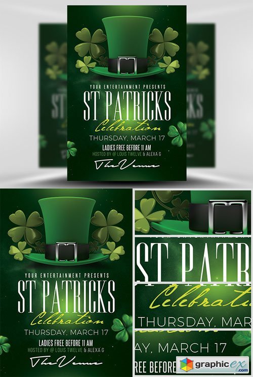  St. Patricks Day Flyer Template 3