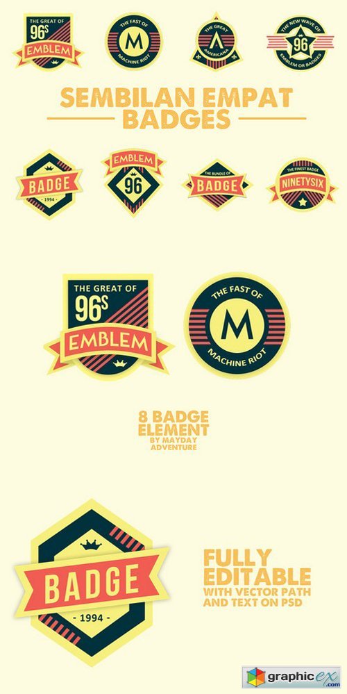 Sembilan Empat Badges