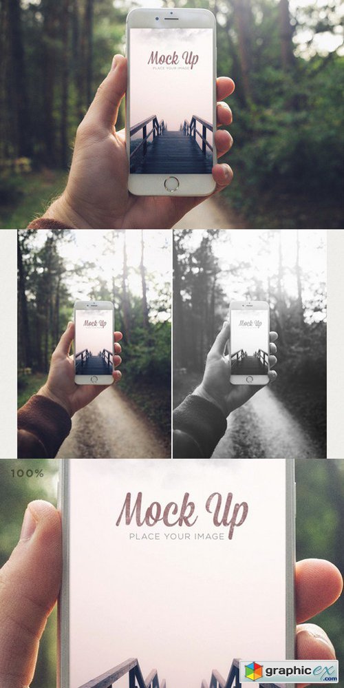 Hand on Smartphone - Mock Up