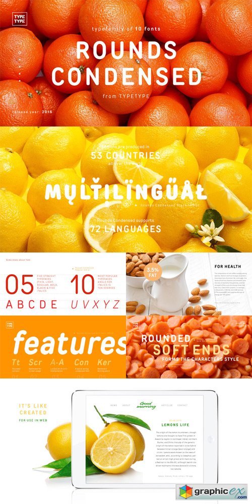 TT Rounds Condensed Font Family 