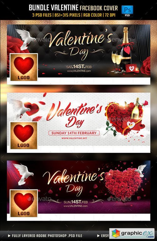 Bundle Valentines Day Facebook Cover