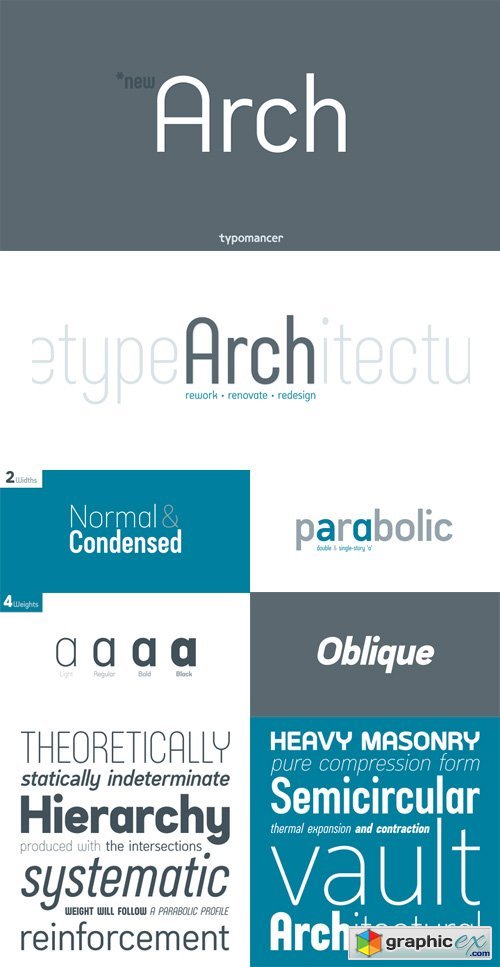 Arch Font Family Complete 