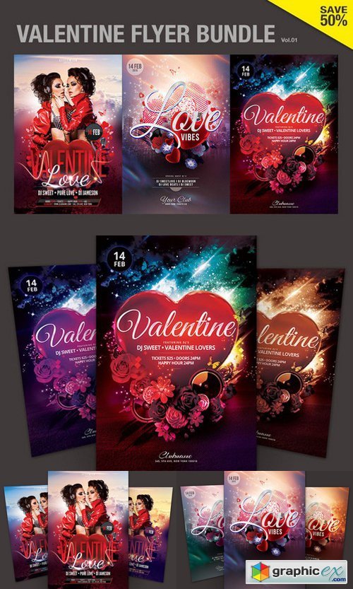 Valentine Flyer Bundle Vol.01