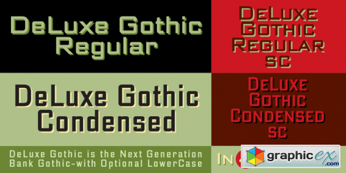 DeLuxe Gothic Font Family