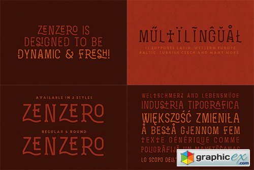 Zenzero Grotesk Typeface