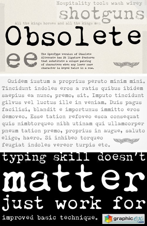 Obsolete Font Family