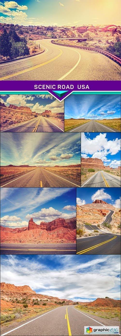 Scenic road USA 8x JPEG