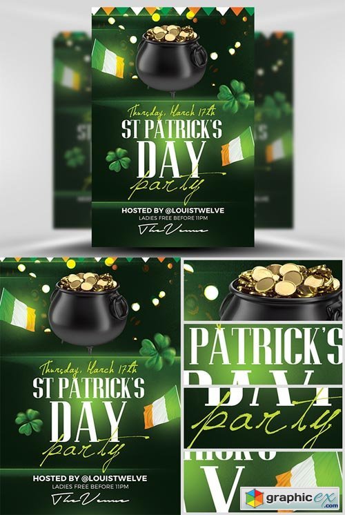  St. Patricks Day Flyer Template 4